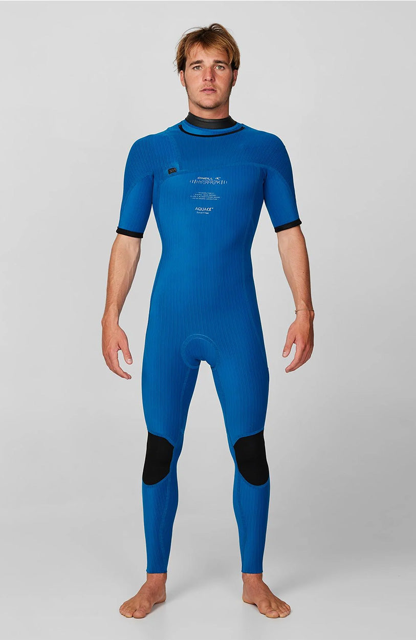 HyperFreak 2mm Short Arm Steamer Chest Zip Wetsuit - Grey