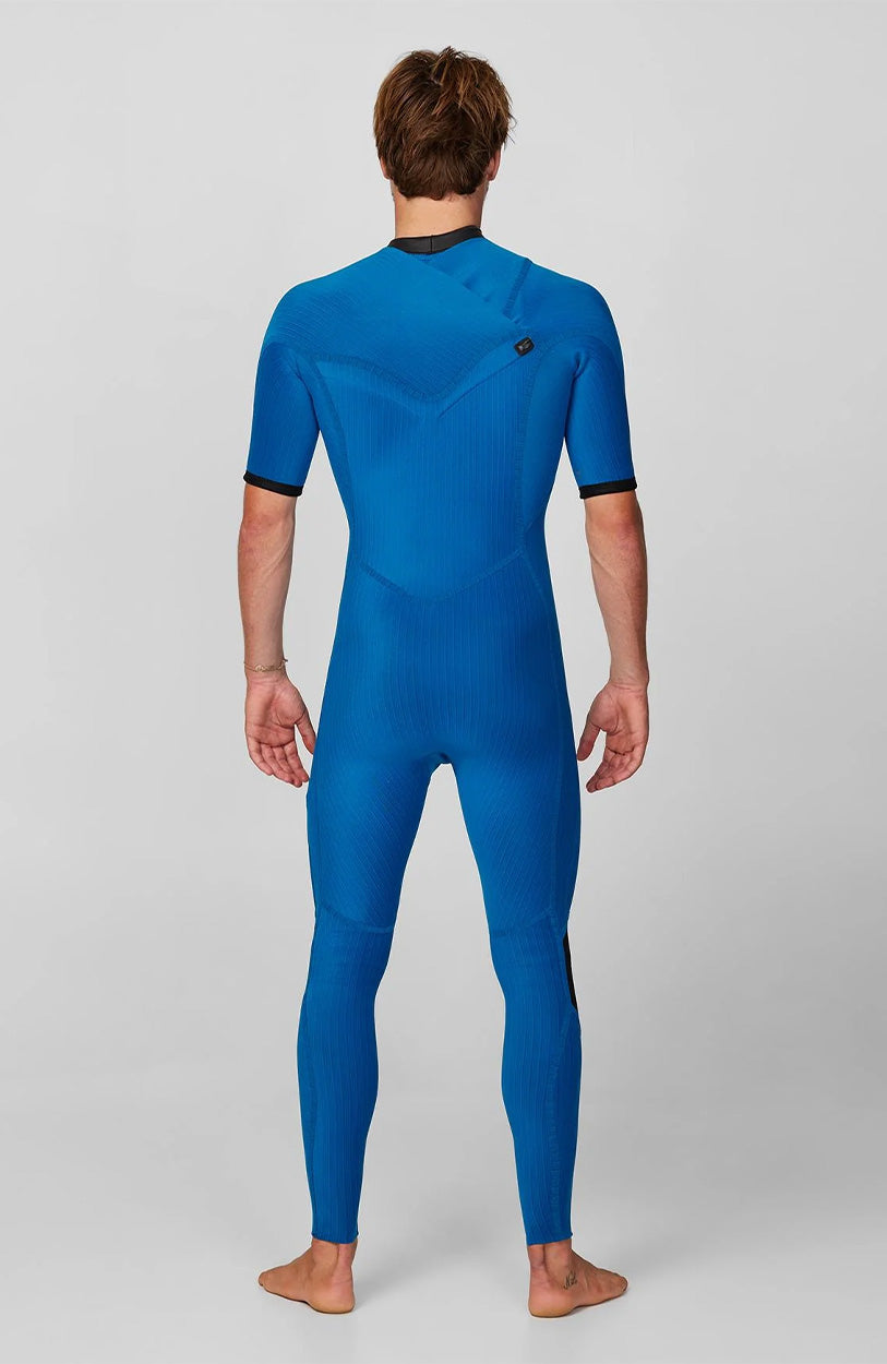 HyperFreak 2mm Short Arm Steamer Chest Zip Wetsuit - Grey