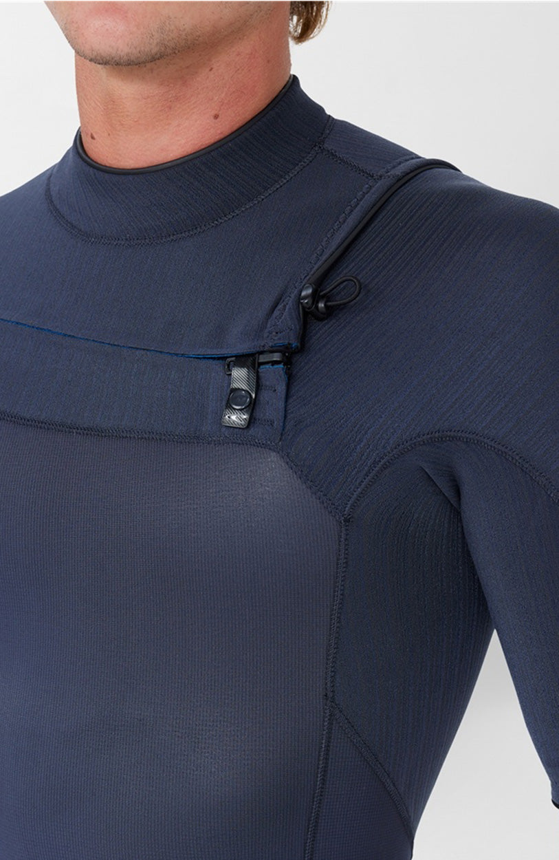 HyperFreak 2mm Short Arm Steamer Chest Zip Wetsuit - Grey