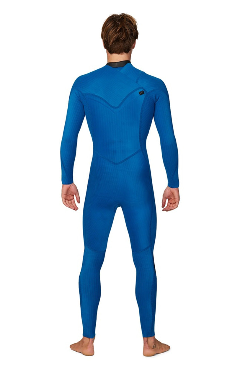 HyperFreak 3/2MM Steamer Chest Zip Wetsuit - Black/Grey