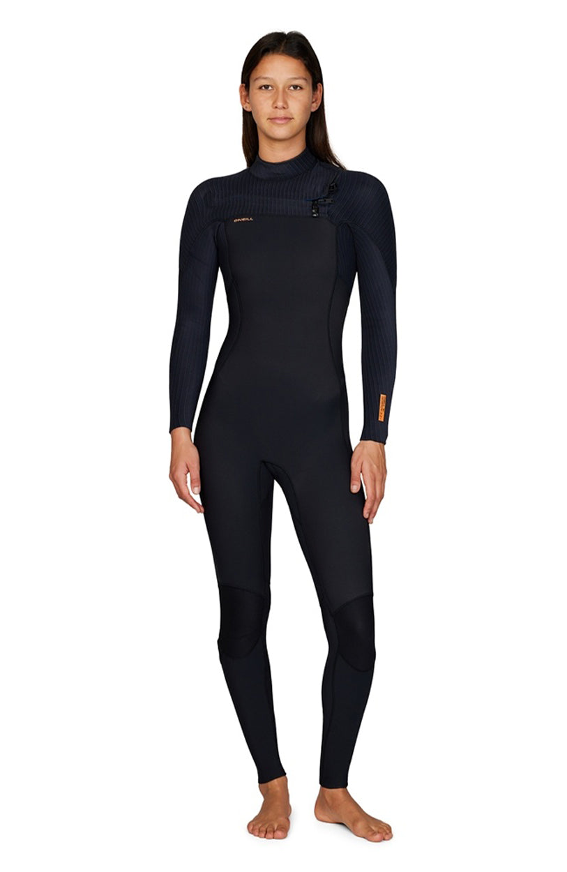Womens HyperFreak 3/2+ Steamer Chest Zip Wetsuit