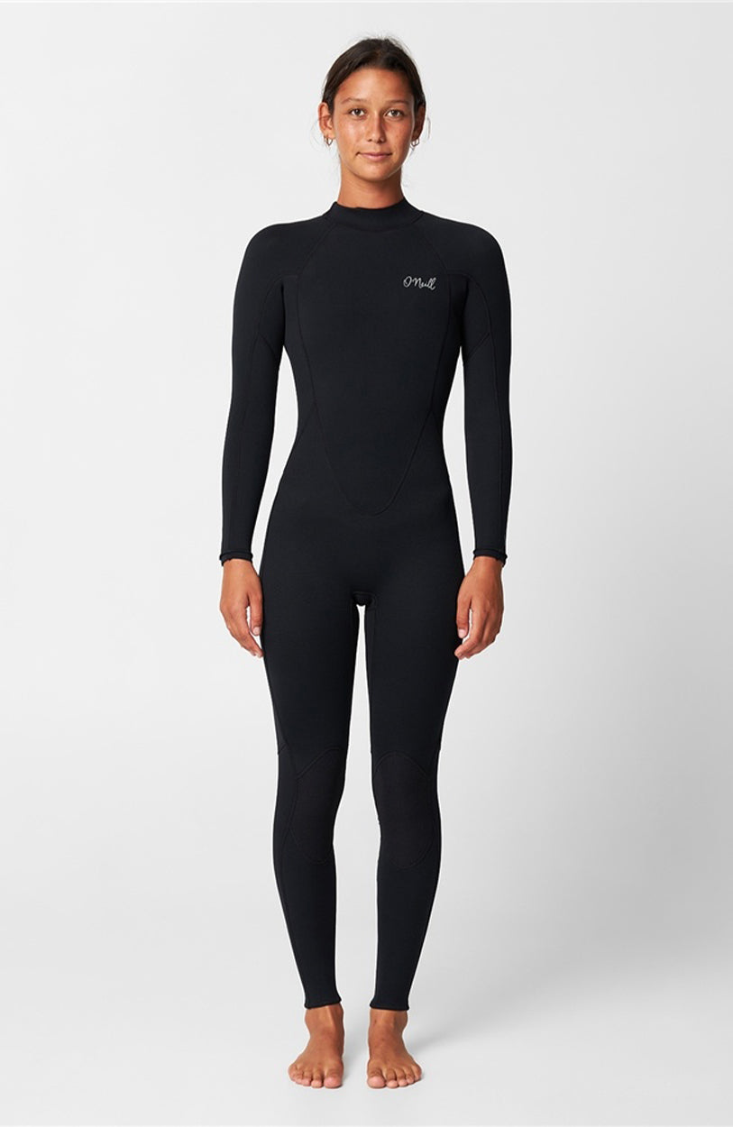 Women's Reactor 3/2mm Steamer Wetsuit - Black