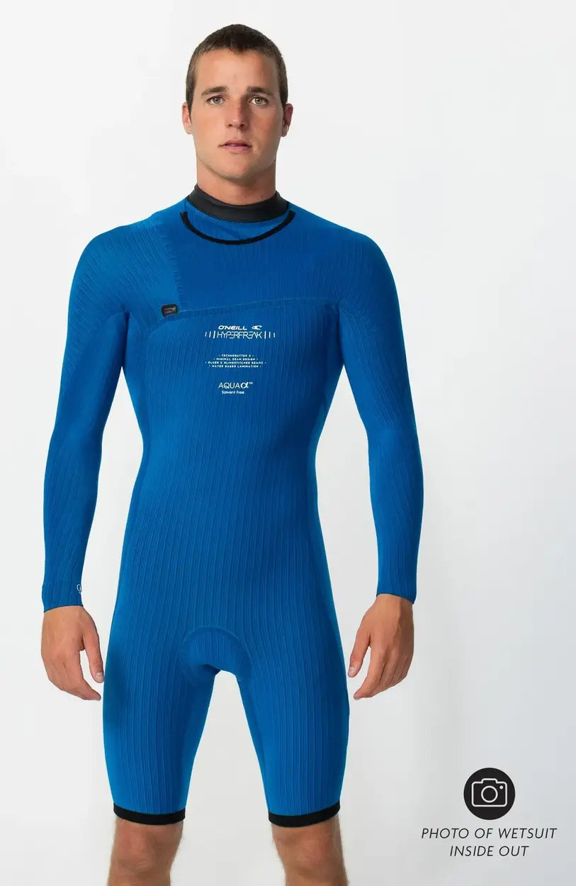 HyperFreak 2mm Long Sleeve Spring Suit Chest Zip - Black