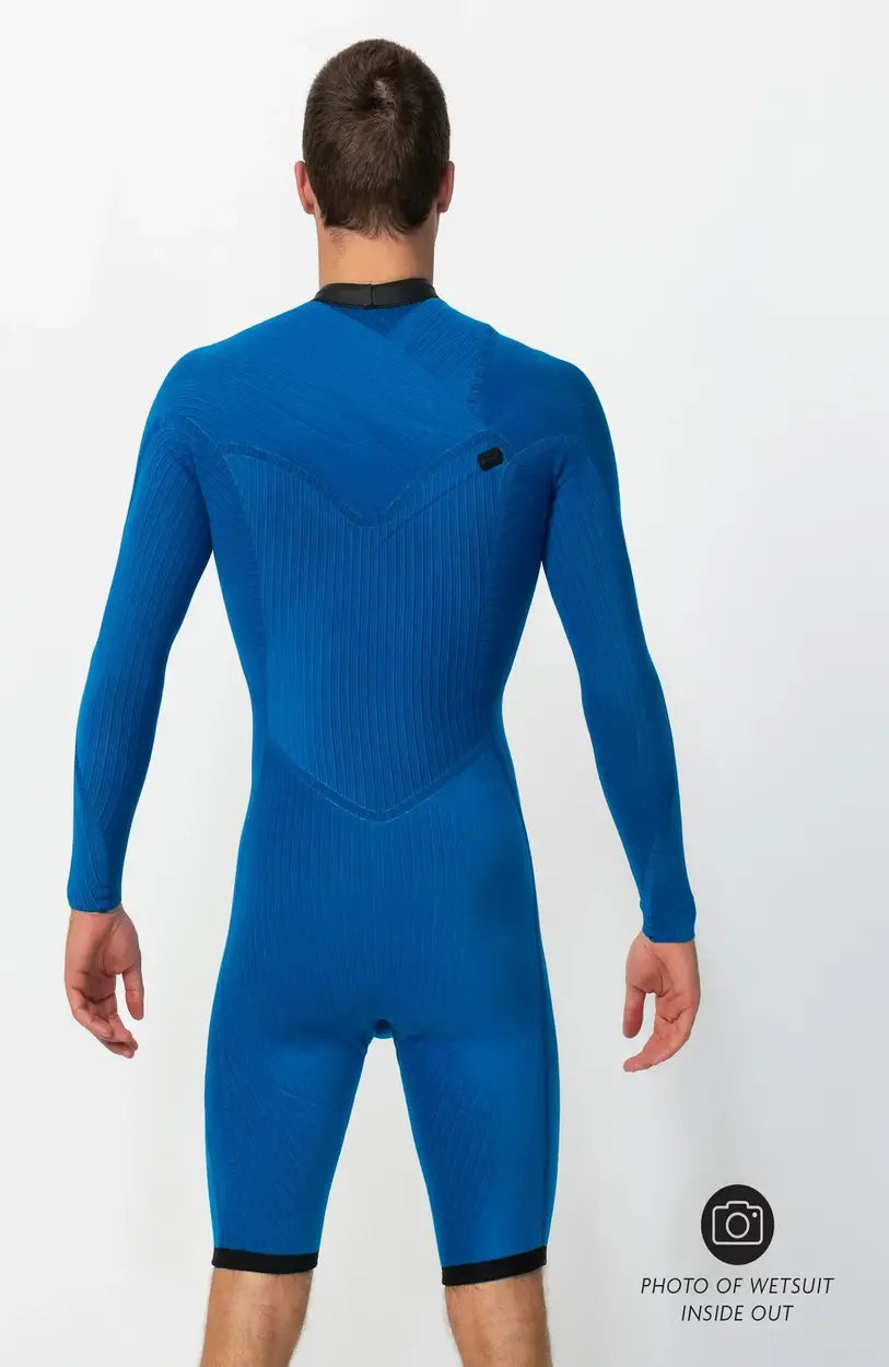 HyperFreak 2mm Long Sleeve Spring Suit Chest Zip - Black