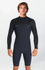 HyperFreak 2mm Long Sleeve Spring Suit Chest Zip - Black