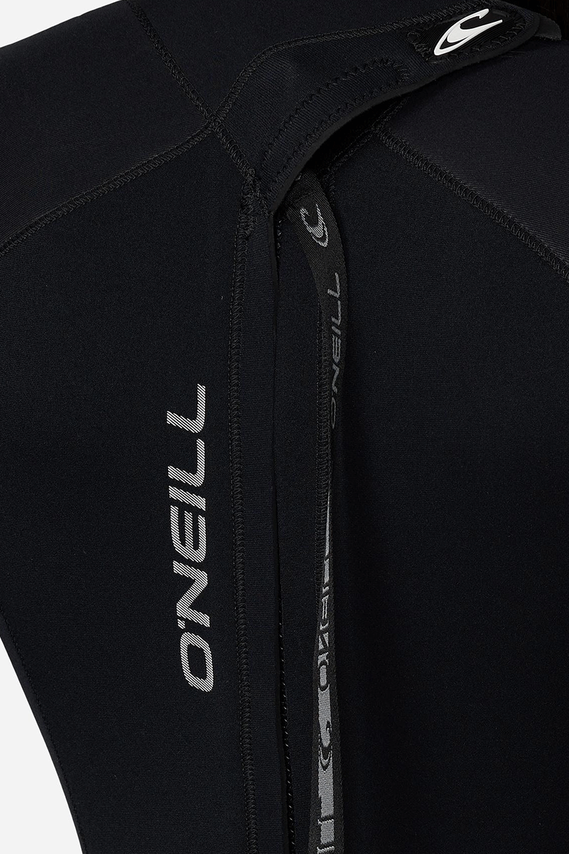 Women's Reactor 4/3 mm Back Zip Steamer Wetsuit - Black