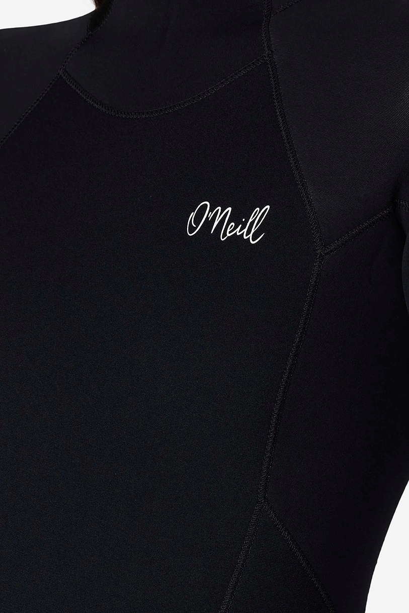 Women's Reactor 4/3 mm Back Zip Steamer Wetsuit - Black